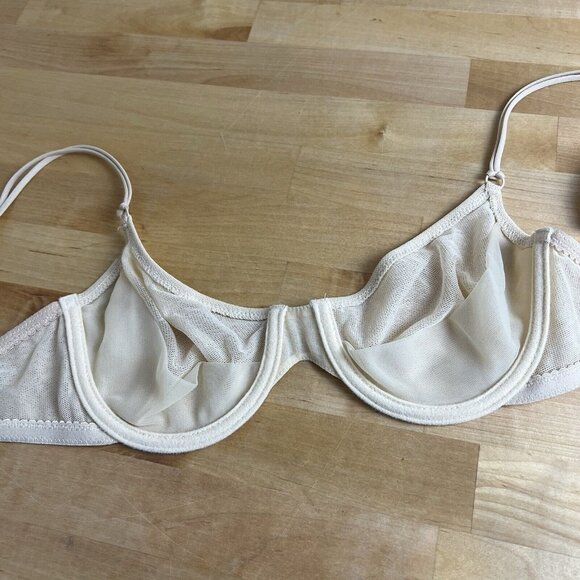 Cosabella Soire Molded Bra Sand Beige Underwire Semi Sheer Size 34B‎ NEW - Picture 9 of 9